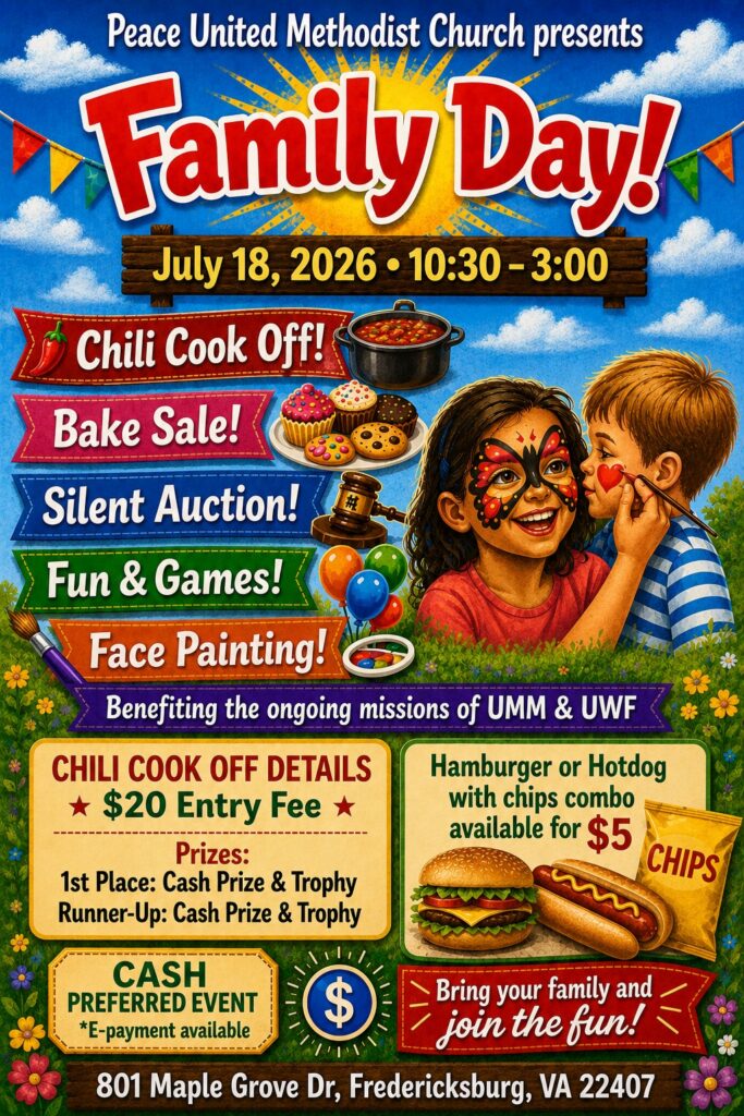 Family Day July 18 from 10-3:00