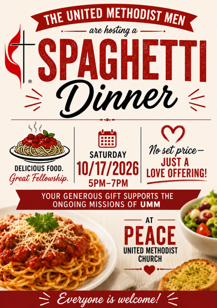 UMM Spaghetti Dinner October 17 from 5-7